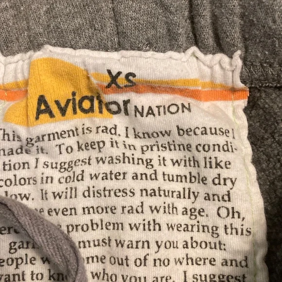 Aviator nation sweatpants extra small - Picture 3 of 3